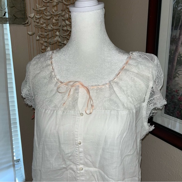 Vintage Y2K Abercrombie & Fitch 2000s Babydoll Milkmaid Top - Picture 12 of 14